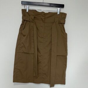 H&M Olive/Tan Pencil Skirt